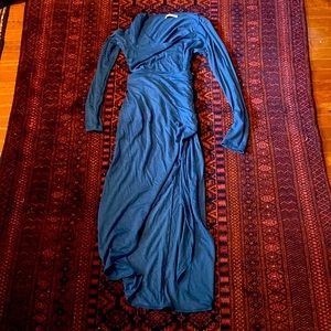 Long sleeved reformation wrap dress